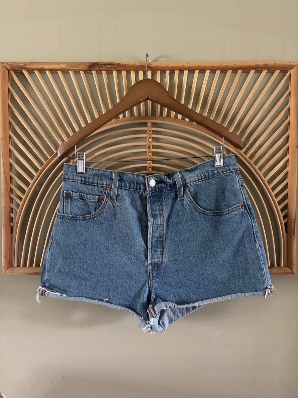 Levi's Button Fly Cutoff Denim Shorts